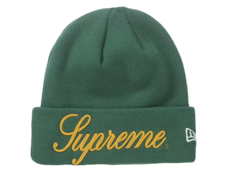 Supreme New Era Script Beanie Pine