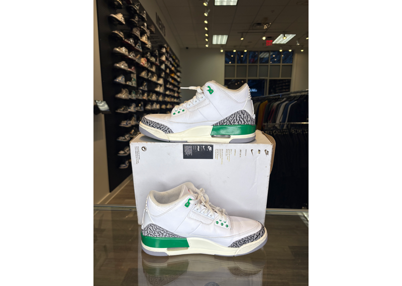 Wmns Jordan 3 Retro Lucky Green - USED / DAMAGED BOX