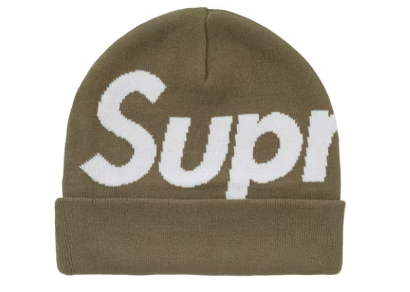 Supreme Big Logo Beanie (FW24) Olive