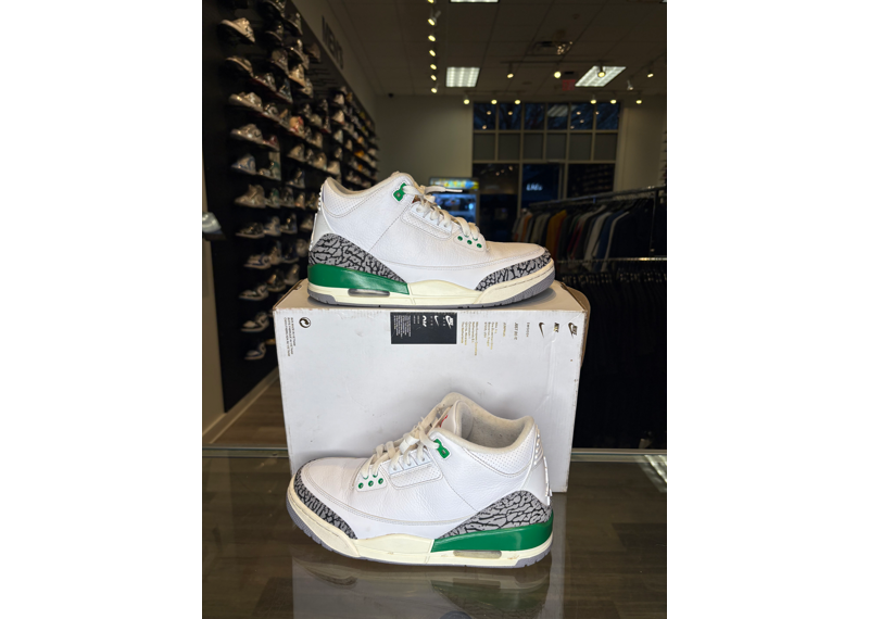 Wmns Jordan 3 Retro Lucky Green - USED / DAMAGED BOX