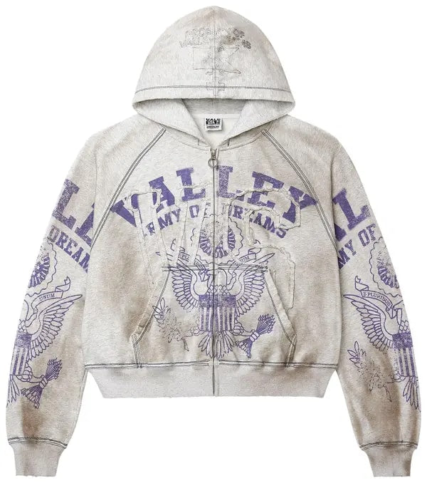 Vale Forever Army Zip Up 'Dirt/Grey'