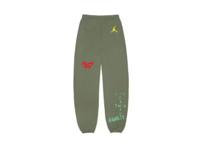 Travis Scott Jordan Cactus Jack Highest Sweatpant - Olive