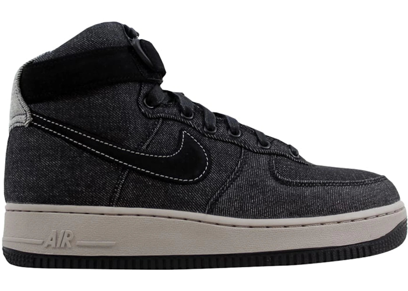 Nike Air Force 1 Hi SE Denim Black/Dark Grey-Cobblestone (Women's)