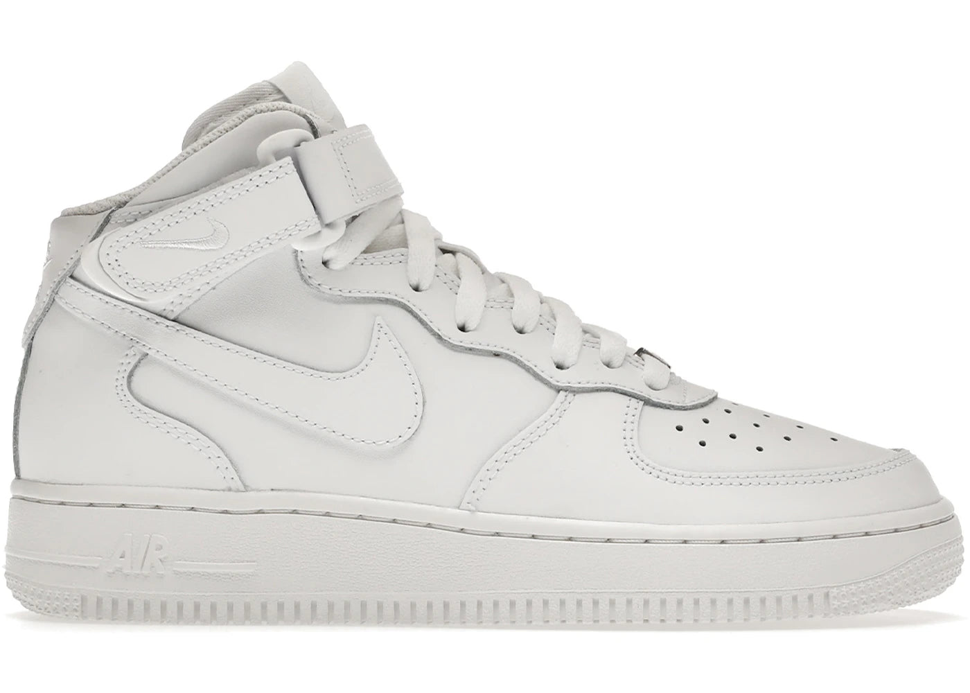 Nike Air Force 1 Mid LE Triple White (GS)