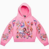 Righteous Risen King Hoodie Pink