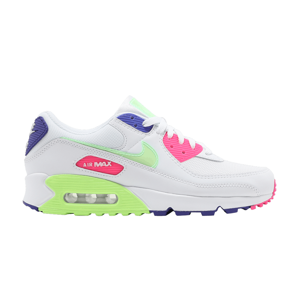 Nike Wmns Air Max 90 'White Indigo Burst Volt'