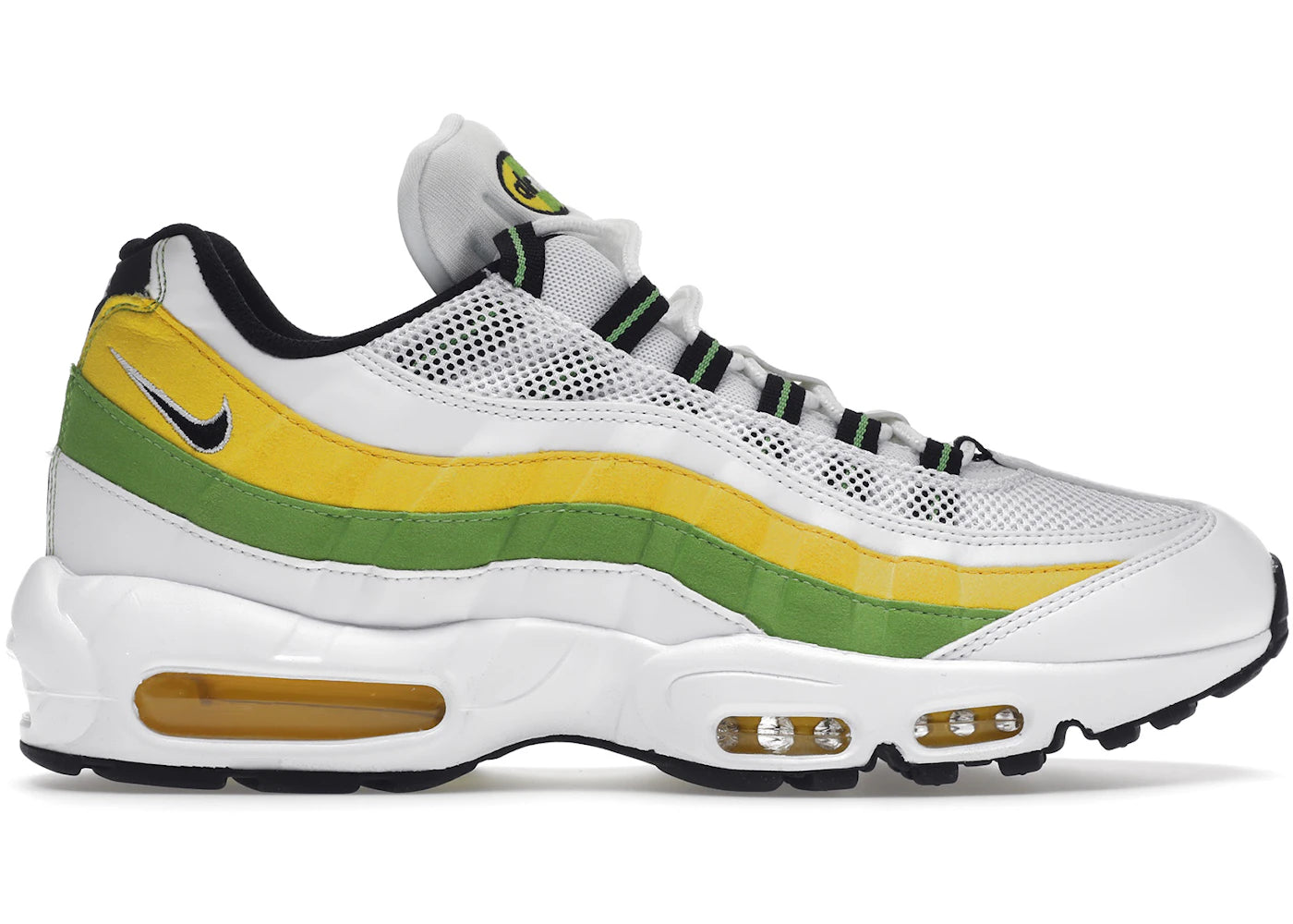 Nike Air Max 95 Essential White Green Apple Tour Yellow