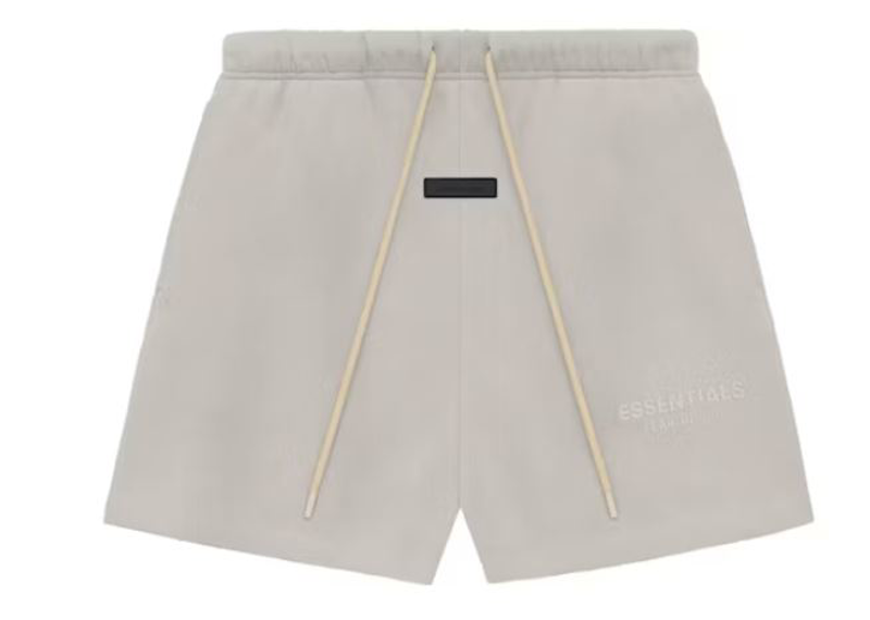 essentials silver cloud sweatshorts