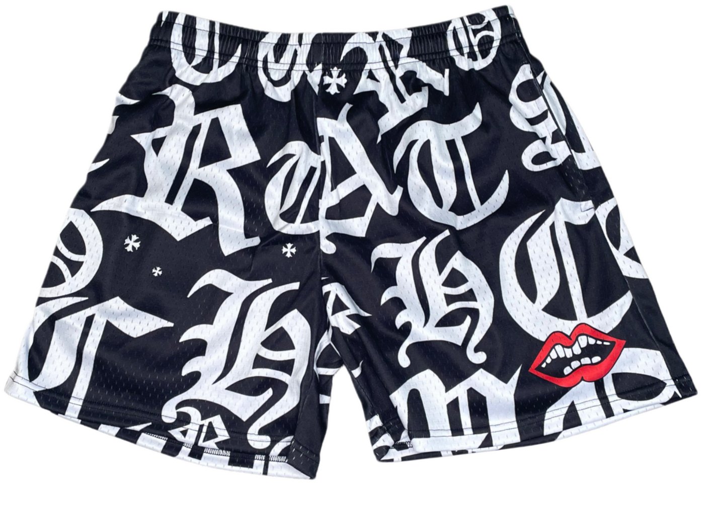 Graphic Shorts - Chrome Hearts Custom