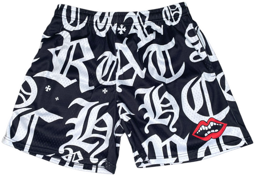 Graphic Shorts - Chrome Hearts Custom