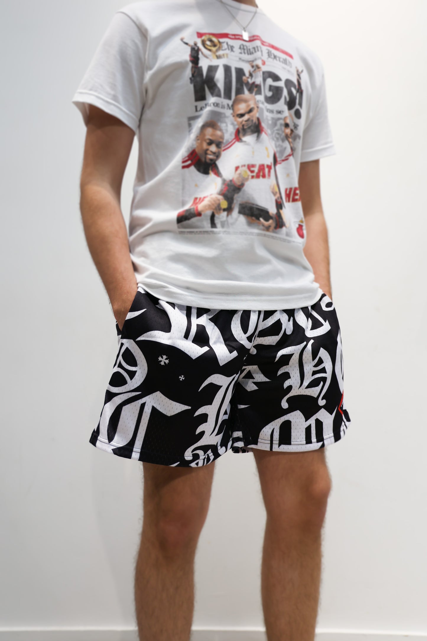 Graphic Shorts - Chrome Hearts Custom