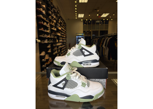Wmns Air Jordan 4 Retro Seafoam - USED