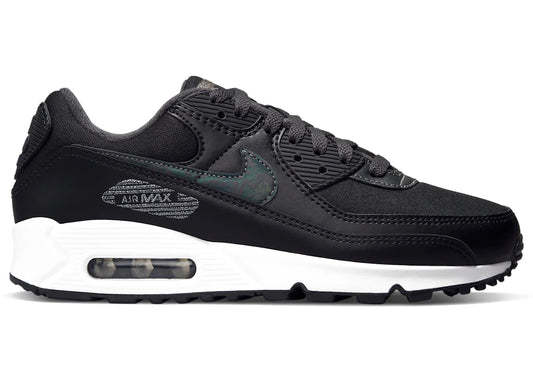 Nike Air Max 90 Black Metallic Silver (Women's)