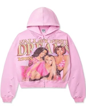 Vale Forever Dreams Zipup Hoodie Pink