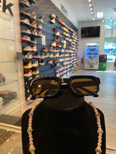 Yellow Tinted Black Streetwear Sunglasses