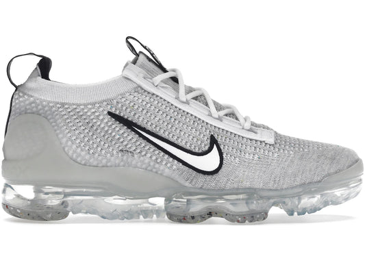 Nike Air VaporMax 2021 FK White Black Metallic Silver