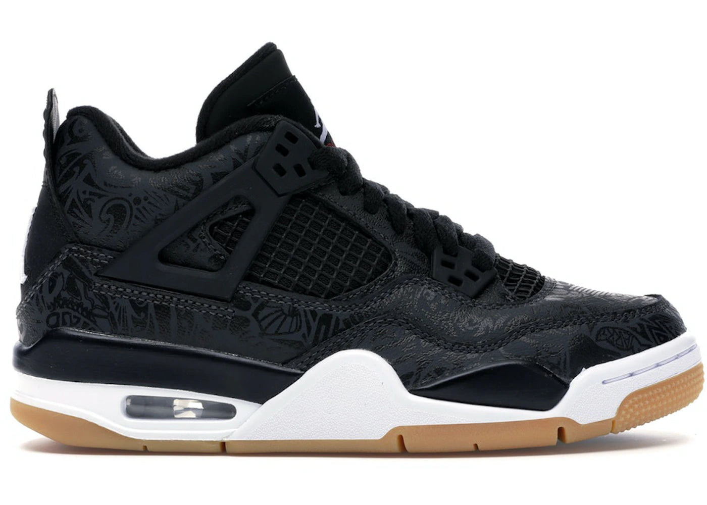 Jordan 4 Retro Laser Black Gum (GS)