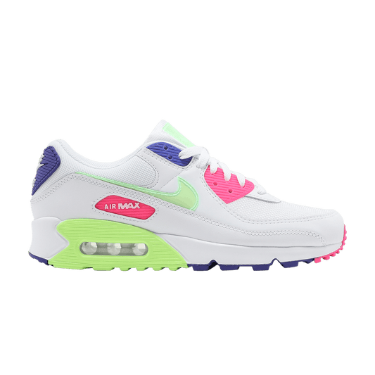 Nike Wmns Air Max 90 'White Indigo Burst Volt'