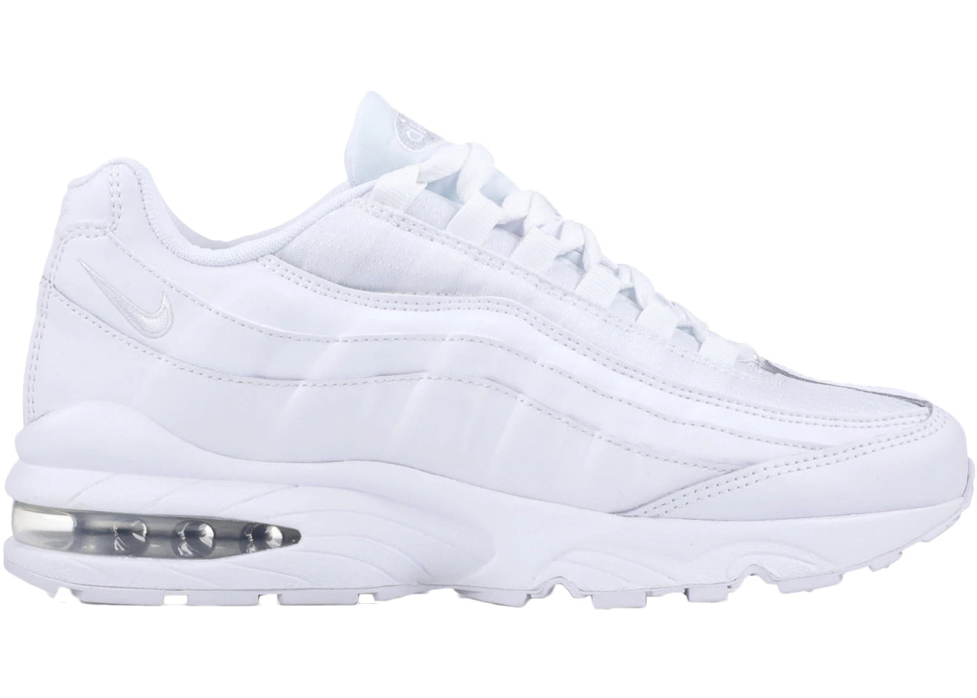 Nike Air Max 95 White Metallic Silver (GS)