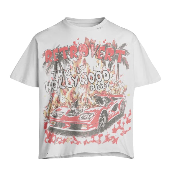 Retrovert Hollywood Tee Red