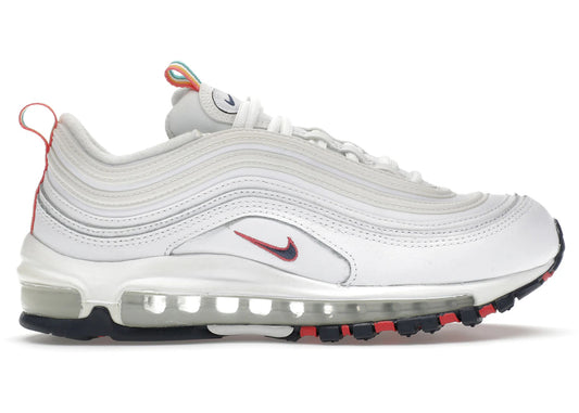 Nike Air Max 97 White Multi Color Pull Tabs (Women's)