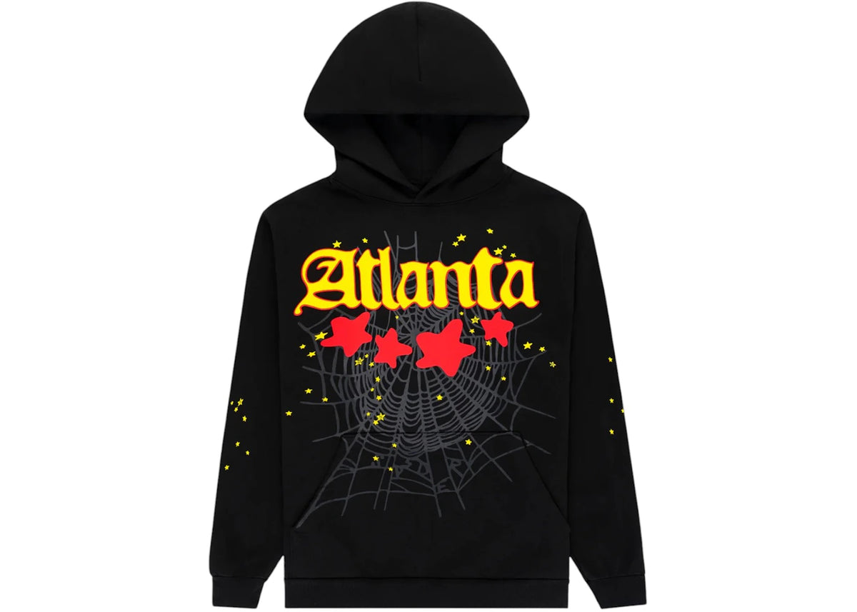 Sp5der Atlanta Hoodie Black