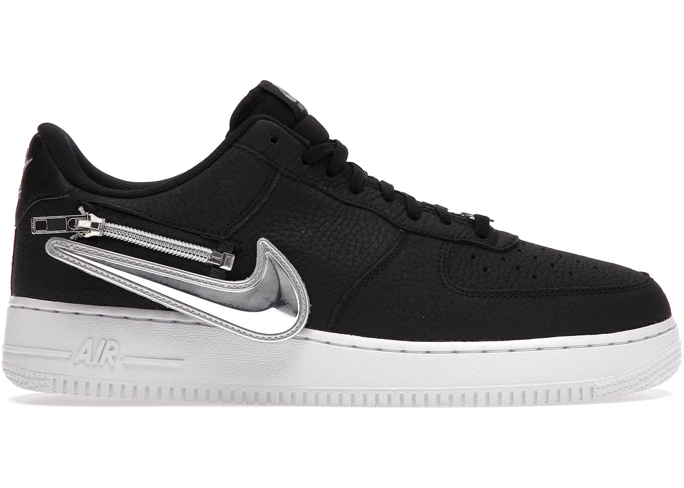 Nike Air Force 1 Low Zip Swoosh Black
