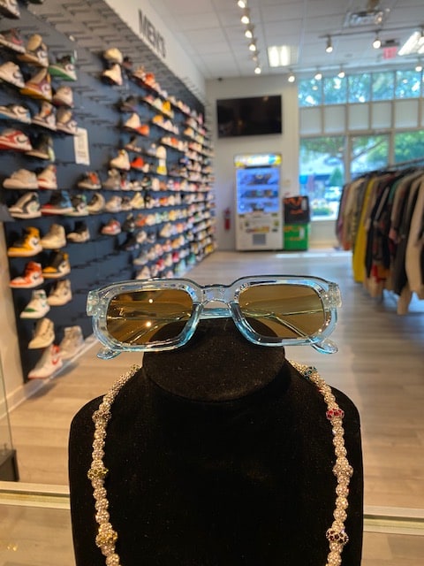 Light Blue Yellow Tinted Streetwear Sunglasses