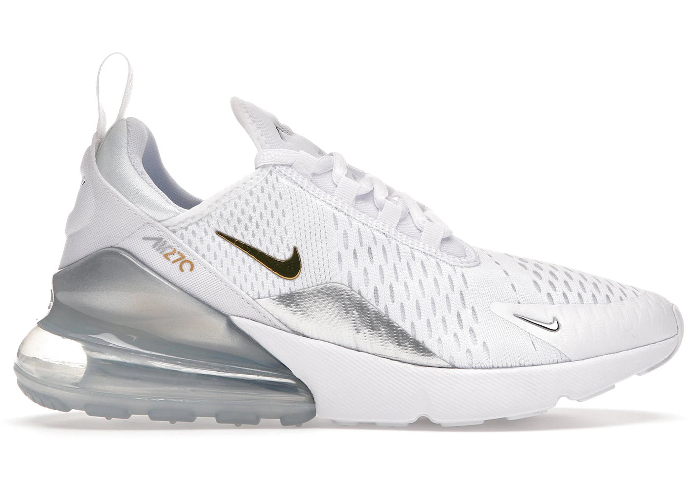 Nike Air Max 270 White Metallic Gold (Women's)