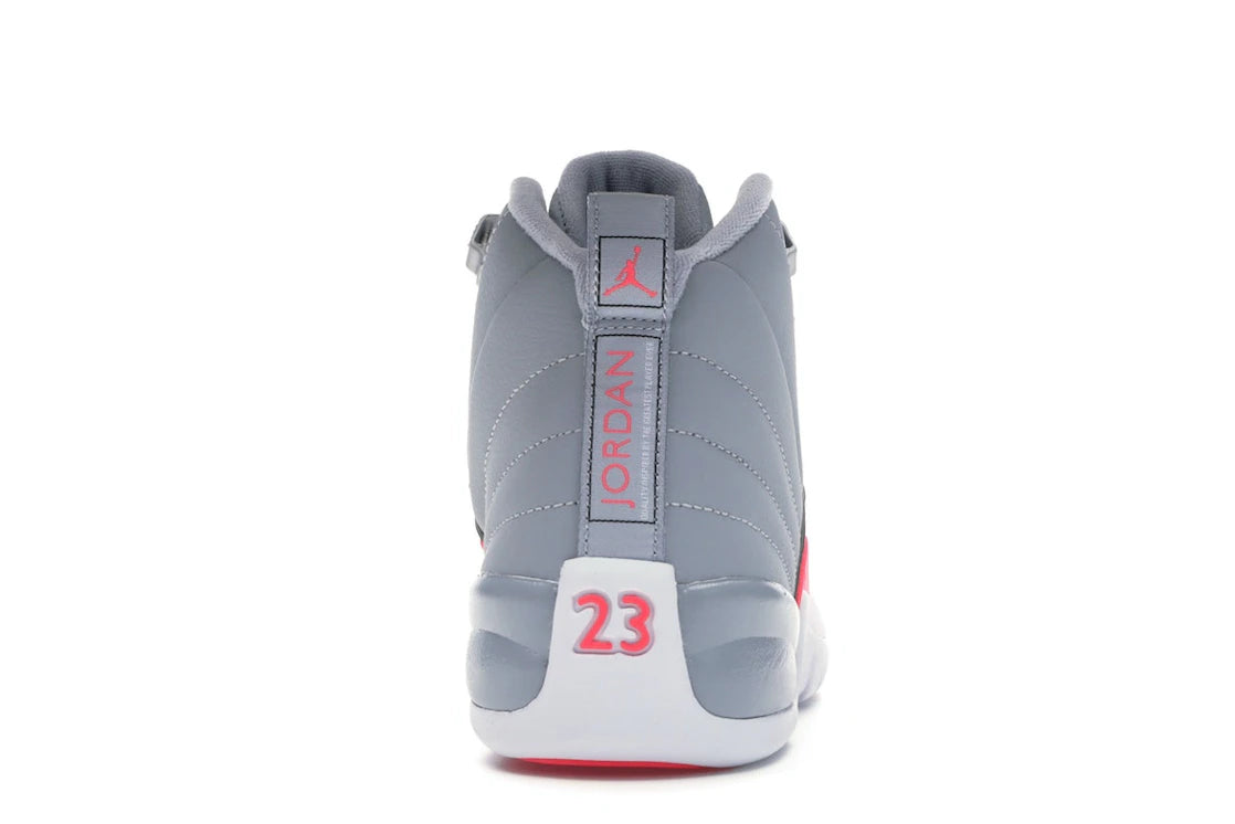 Jordan 12 Retro Wolf Grey Racer Pink (GS)