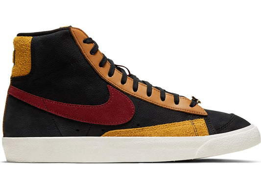 Nike Blazer Mid 77 Black Team Red University Gold (Women's)