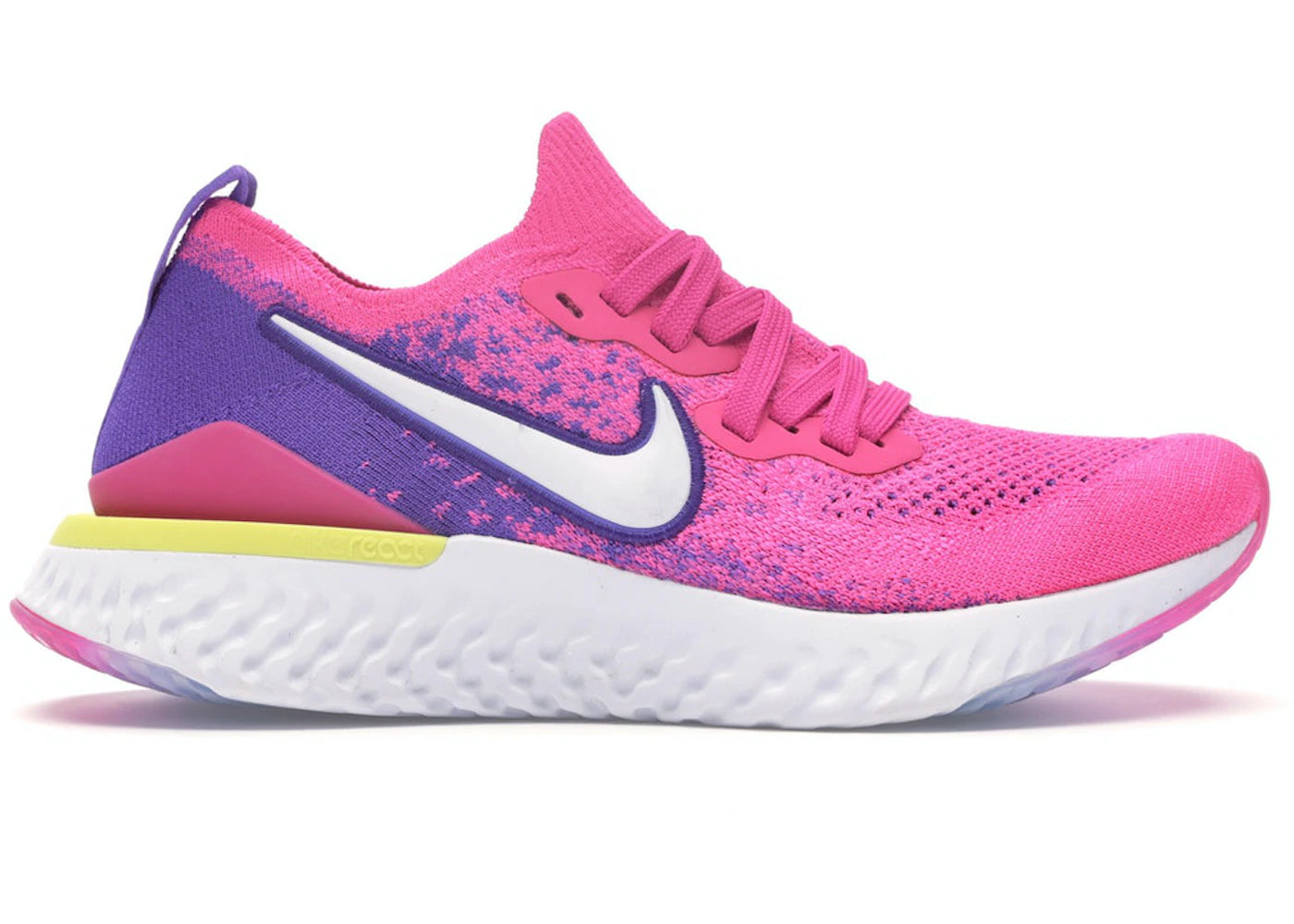 Nike Epic React Flyknit 2 Laser Fuchsia White (Women's)