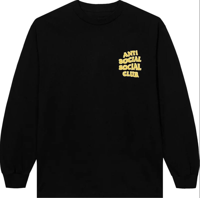 Anti Social Social Club Anthropomorphic Long-Sleeve Tee Black